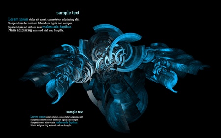 3D abstract background design