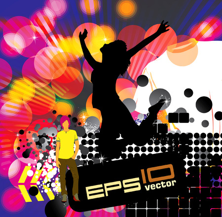 Urban music backgroundのイラスト素材