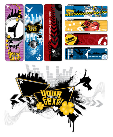 Banners setのイラスト素材