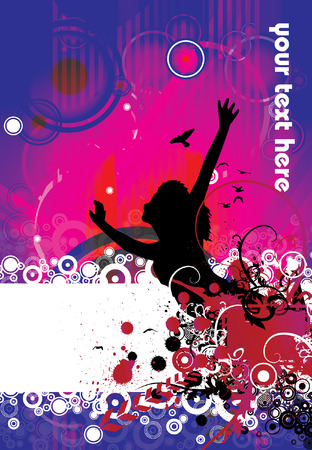 Colour grunge posterのイラスト素材