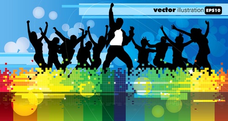 Abstract event music background のイラスト素材