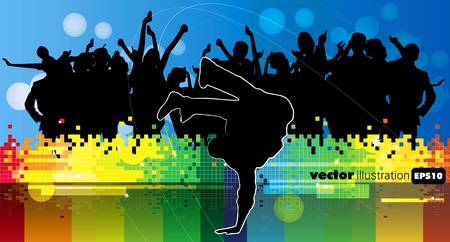 Abstract event music background のイラスト素材