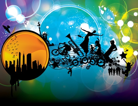 Music backgroundのイラスト素材