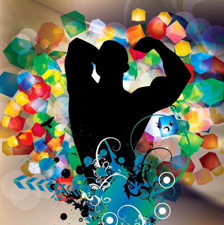 Bodybuilding.のイラスト素材