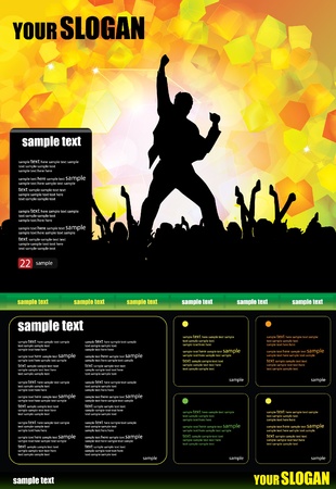 Web site design templateのイラスト素材