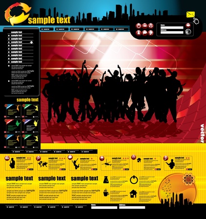 Web templateのイラスト素材