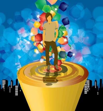 Urban music backgroundのイラスト素材