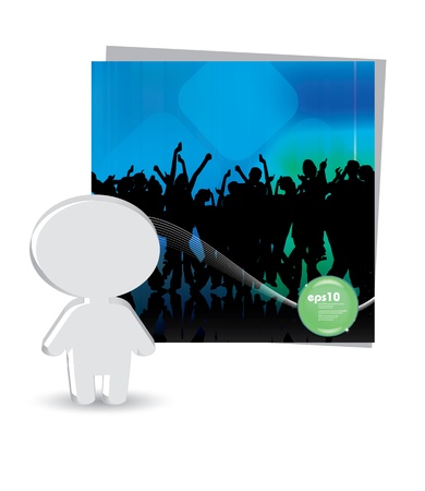 Music man iconのイラスト素材