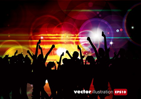 Party People Vector Background のイラスト素材