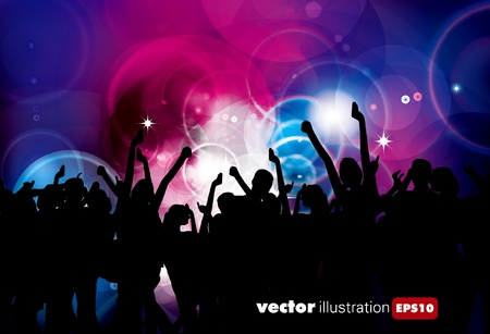 Party People Vector Background のイラスト素材