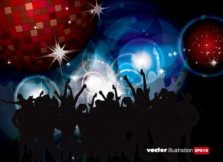 Party People Vector Background のイラスト素材