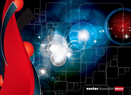 Abstract dark blue technical backgroundのイラスト素材