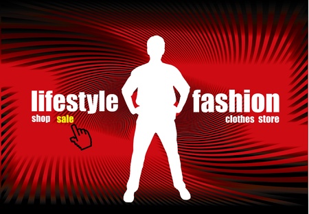 Silhouette manのイラスト素材