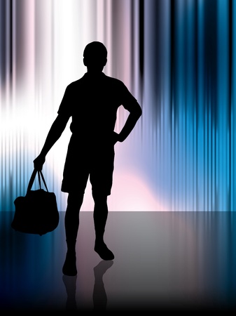 Tourist Travelers Menのイラスト素材