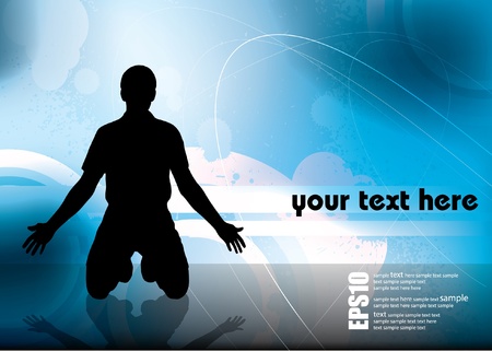 Man meditatingのイラスト素材