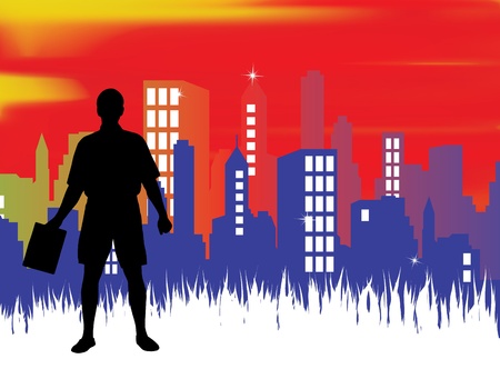 Tourist Travelers Menのイラスト素材