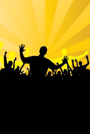 People dancing background party のイラスト素材