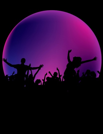 Party People Vector Background のイラスト素材