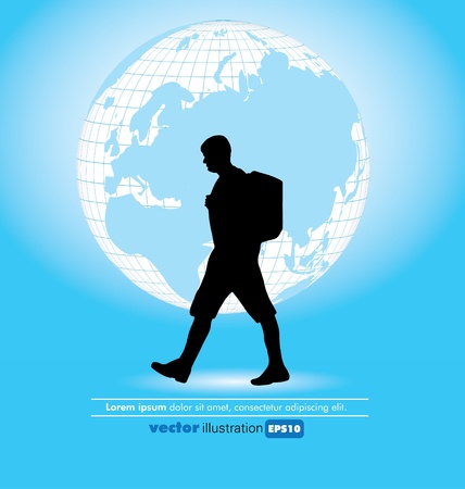 Travel posterのイラスト素材