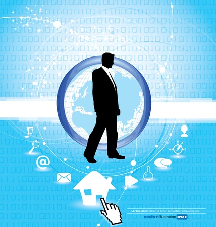 Web conceptのイラスト素材