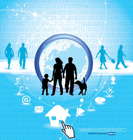 Web conceptのイラスト素材