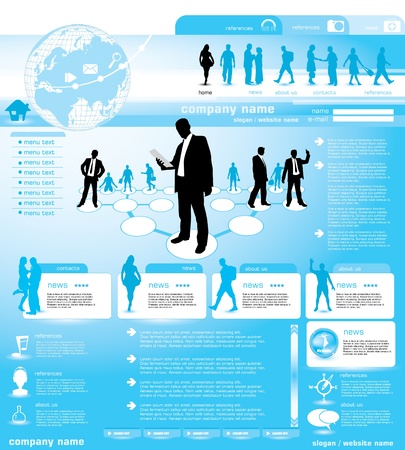 Social website design background, vector illustrationのイラスト素材