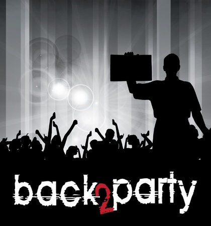 People dancing background party のイラスト素材