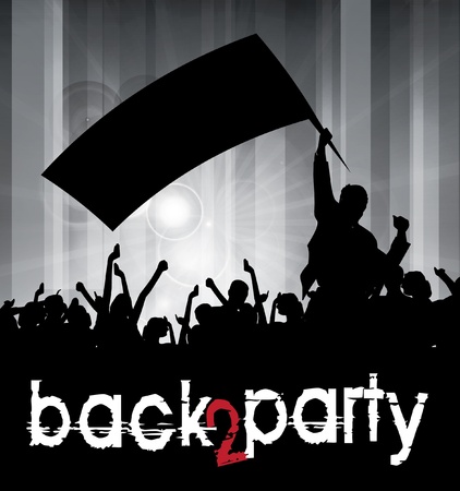 People dancing background party のイラスト素材