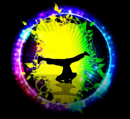 Colorful music event background のイラスト素材