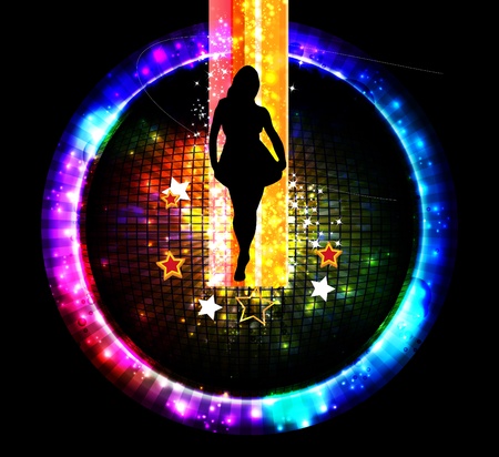 Colorful music event background のイラスト素材