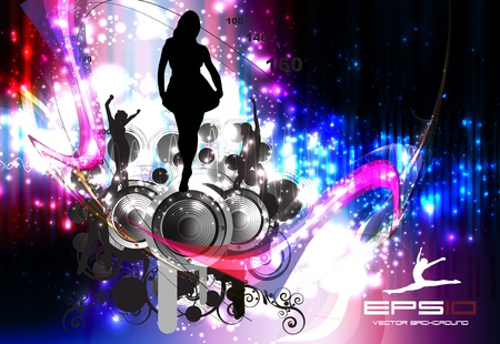 party people backgroundのイラスト素材