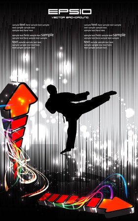 Illustration of karateのイラスト素材