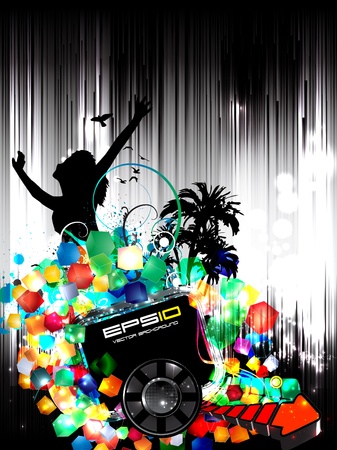 Music background partyのイラスト素材