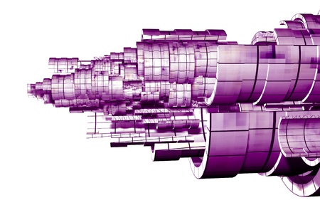 3D spaceの写真素材