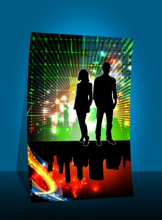A display with stand banner template design. のイラスト素材