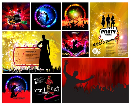 Set of music illustrationsのイラスト素材