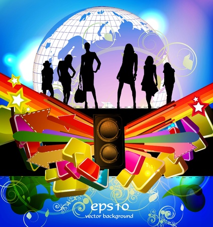 Party People Background のイラスト素材