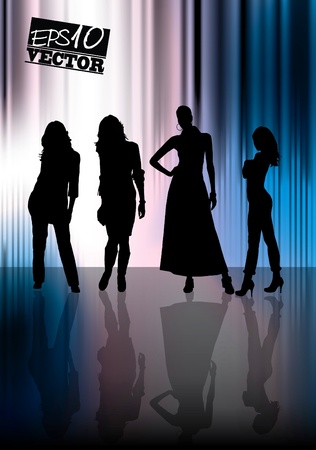 Fashion girl のイラスト素材