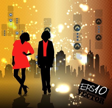 Fashion girlのイラスト素材