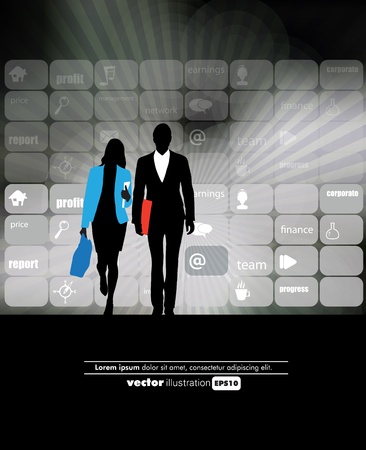 Business Abstract Backgroundのイラスト素材