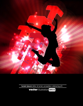 Urban music backgroundのイラスト素材