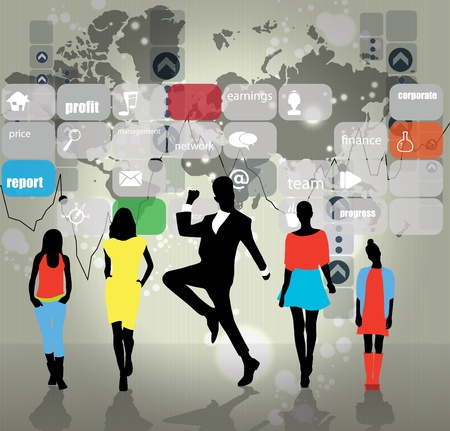 Business Abstract Backgroundのイラスト素材