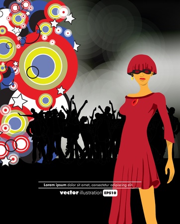 Urban music backgroundのイラスト素材