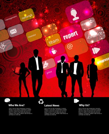 Business Abstract Backgroundのイラスト素材