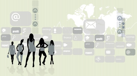 Business Abstract Backgroundのイラスト素材