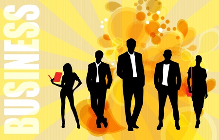 Illustration of business peopleのイラスト素材