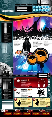 Modern web page layout design のイラスト素材