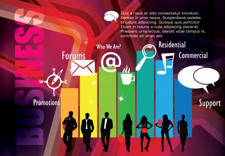 Business Abstract Backgroundのイラスト素材