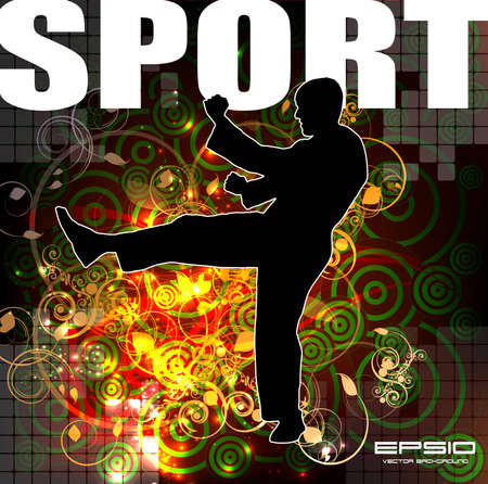 illustration of Martial Arts のイラスト素材