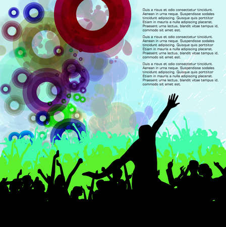 People dancing background party のイラスト素材